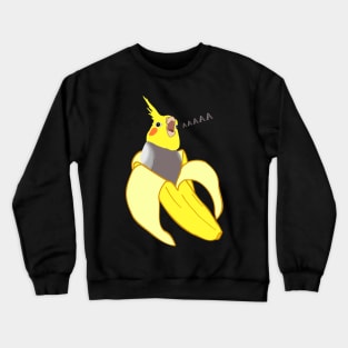 screaming banan birb Crewneck Sweatshirt